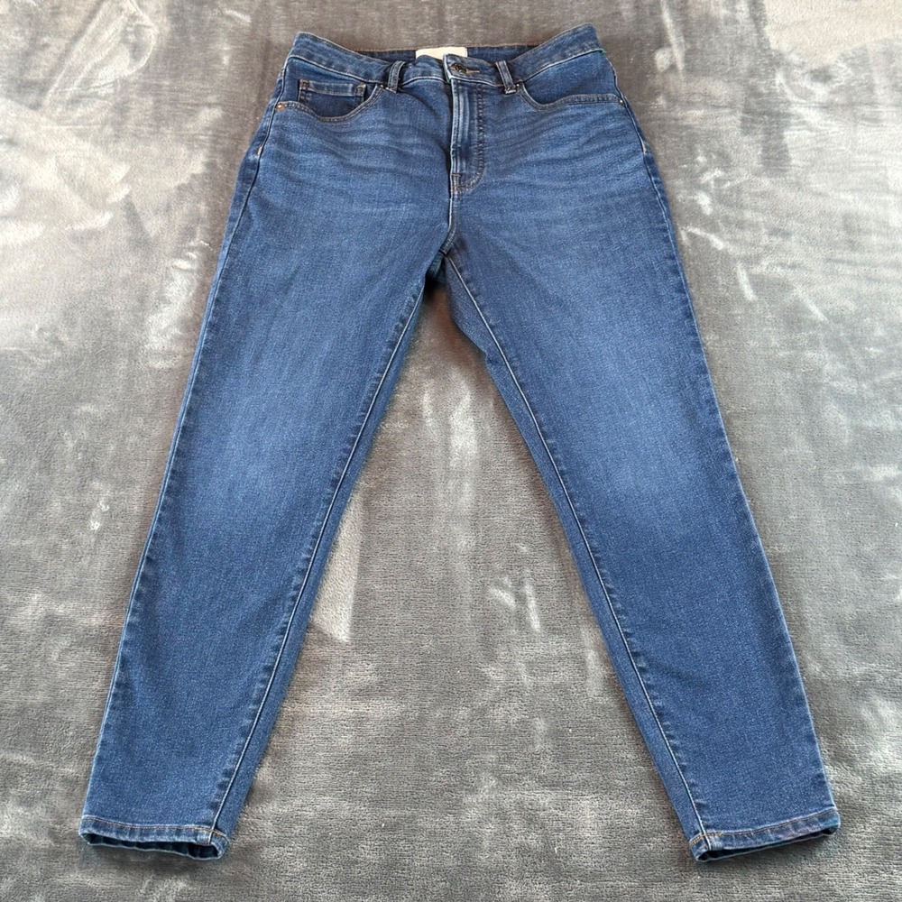 Everlane‎ Curvy High Rise Skinny Jeans Womens 29 Blue Denim Medium Wash Stretch